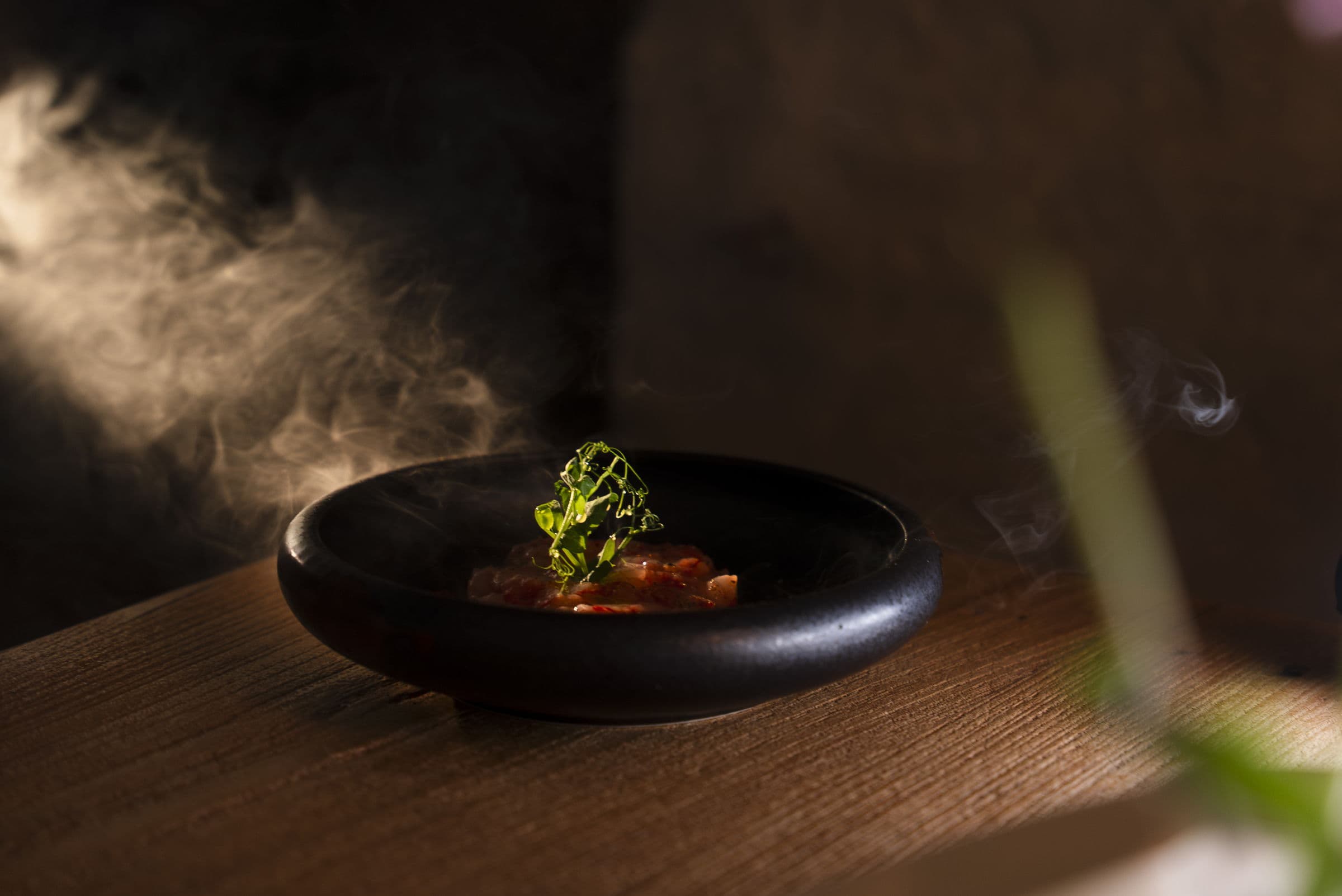 Trattoria Le Nuvole, de presentatie van een gerecht